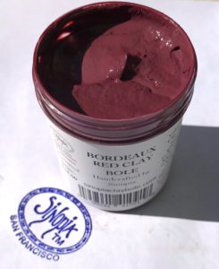 Iconography Supplies - Bordeaux Red Gilding Clay Bole